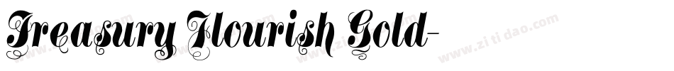 Treasury Flourish Gold字体转换